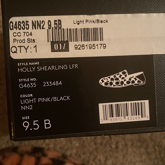 Coach Pink and Black Women's loafers - Picture 2 of 3